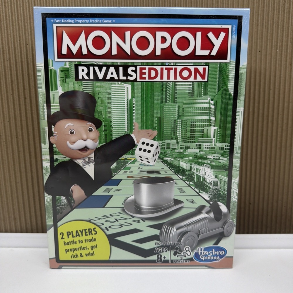 Hasbro Gaming Monopoly Rivals Edition Board Game 2 Players Ages 8+ Strategy
